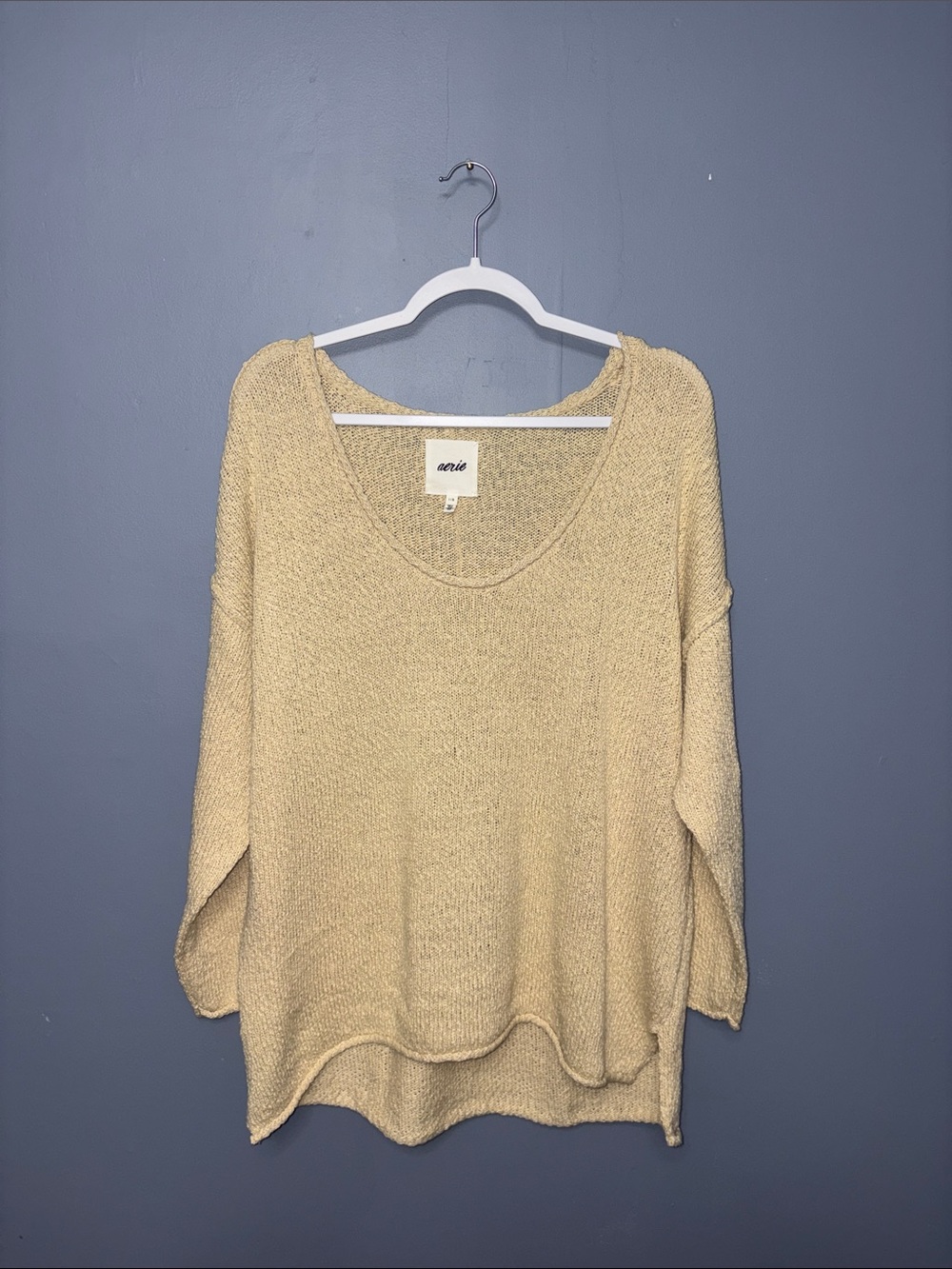 Aerie • Cream Knit Sweater